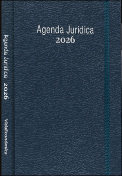 Agenda Jurídica 2026 - Bolso Azul Texturada