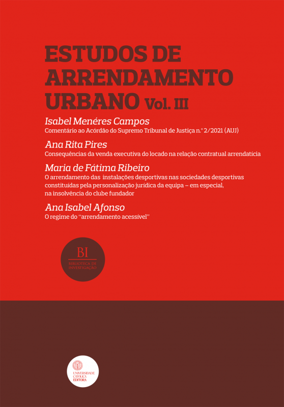 Estudos de Arrendamento Urbano - Volume III