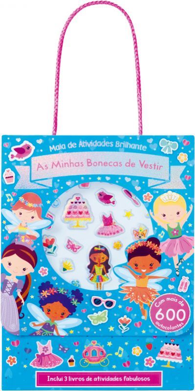 As Minhas Bonecas de Vestir  - Mala de atividades Brilhante