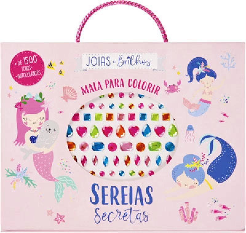 Sereias Secretas - Mala para Colorir- Jóias e Brilhos
