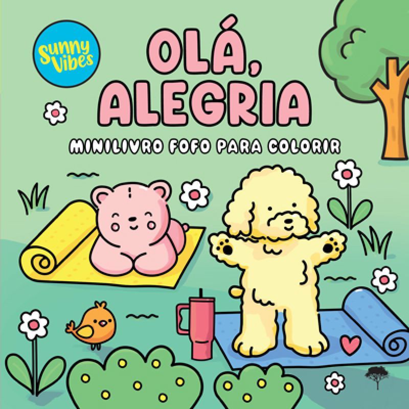 Olá Alegria - Mini Livro Fofo para Colorir