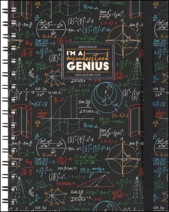 Spiral Notebook Large Genius