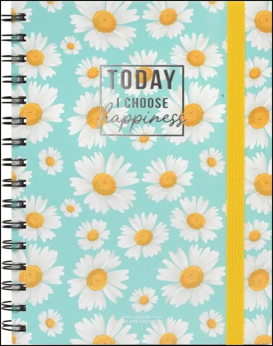 Spiral Notebook Large Daisy