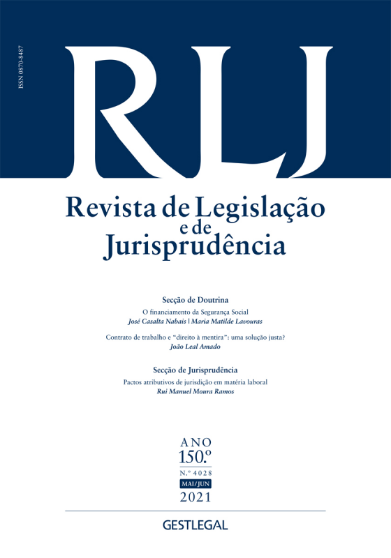 Revista de Legislação e de Jurisprudência – Ano 150.º – N.º 4028