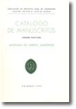 Catálogo de Manuscritos (Códices 2047 - 2204) Apostilas de Direito Canónico