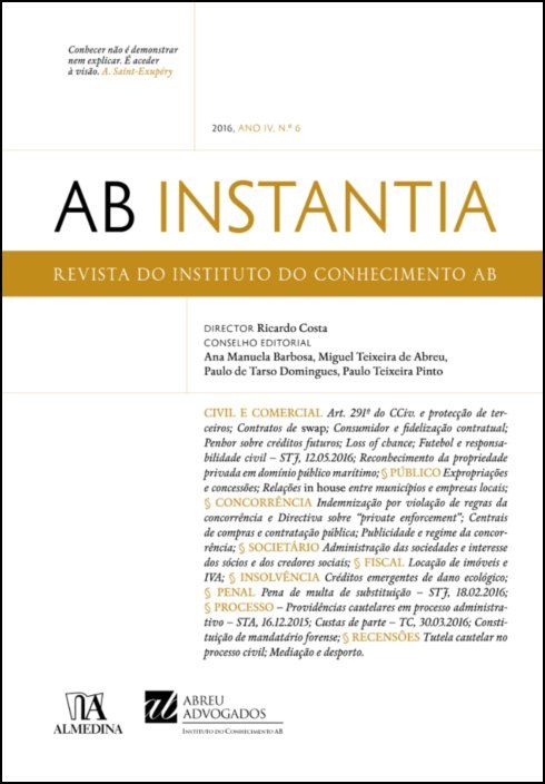 AB Instantia - 2016, Ano IV, n.º 6, Anual