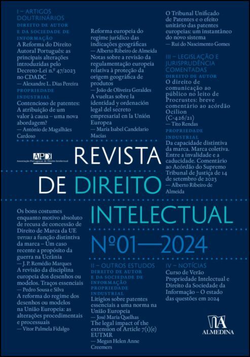 Revista de Direito Intelectual - N.º 1 - 2024