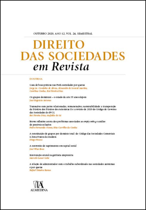 Direito das Sociedades em Revista - Vol. 24 - 2020