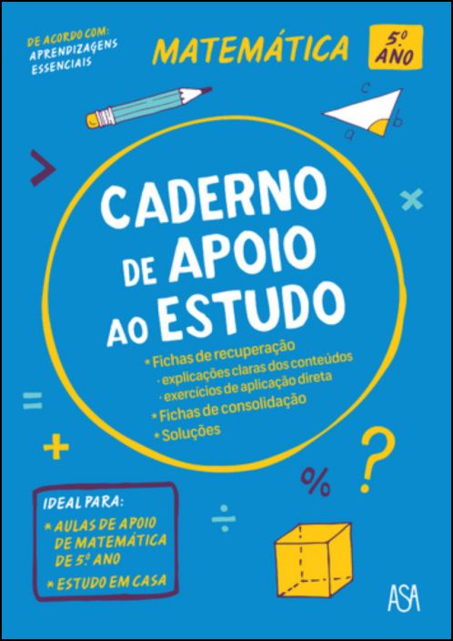 Caderno de Apoio ao Estudo - Matemática 5.º Ano