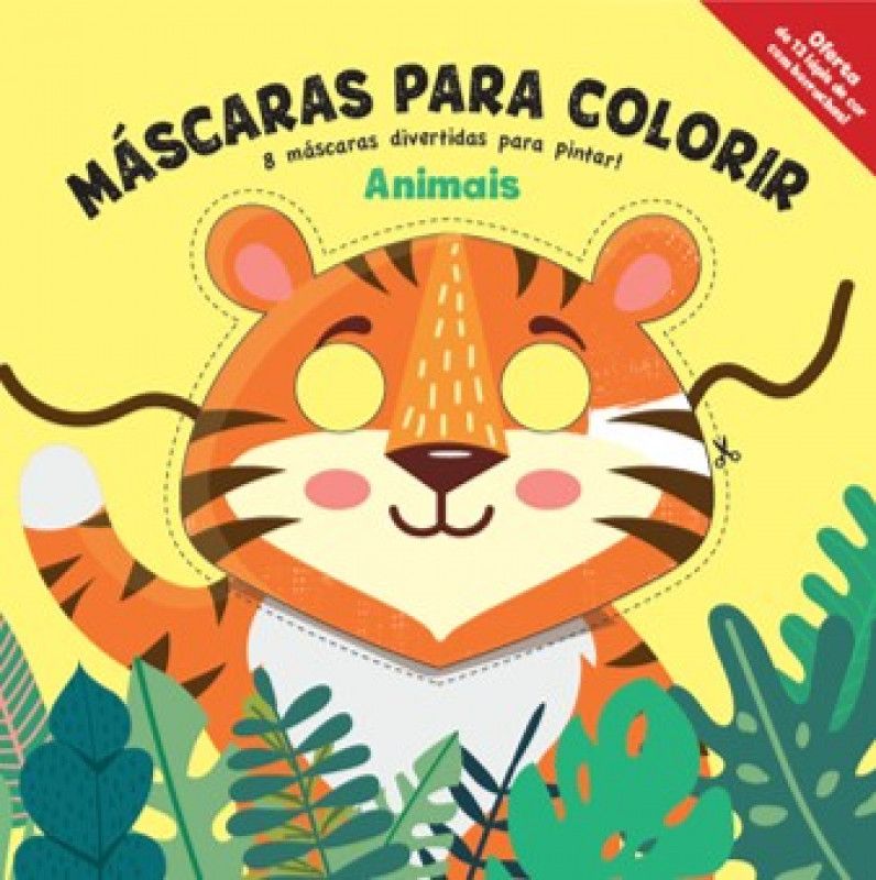 Máscaras para Colorir - Animais