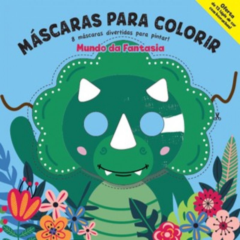 Máscaras para Colorir - Mundo da Fantasia