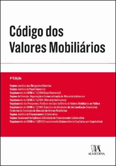 Código dos Valores Mobiliários - 4ª Edição