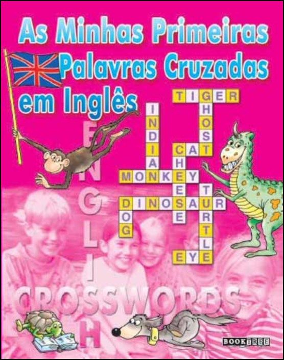 As Minhas Primeiras Palavras Cruzadas em Inglês (Capa Rosa)