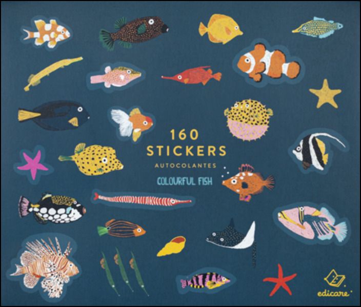 160 Stickers- Colourful Fish