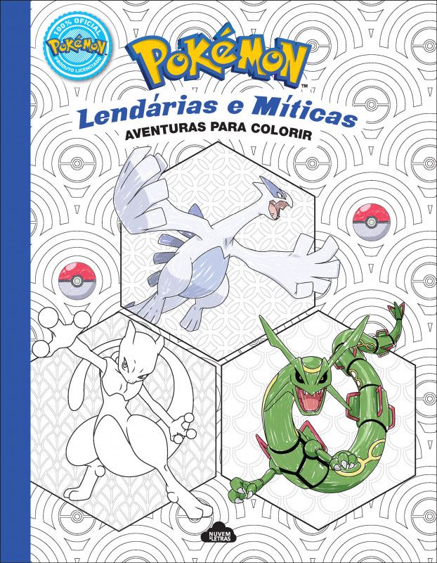 Pokémon - Lendárias e Míticas Aventuras para Colorir