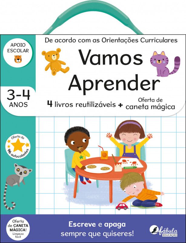 Vamos Aprender 3-4 Anos - Malinha Escreve e Apaga