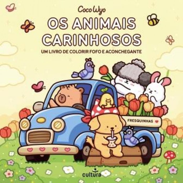 Os Animais Carinhosos - Um Livro de Pintar Fofo e Aconchegante