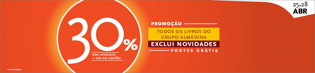 30% de desconto (20% imediato + 10% acumulado em cartão) 